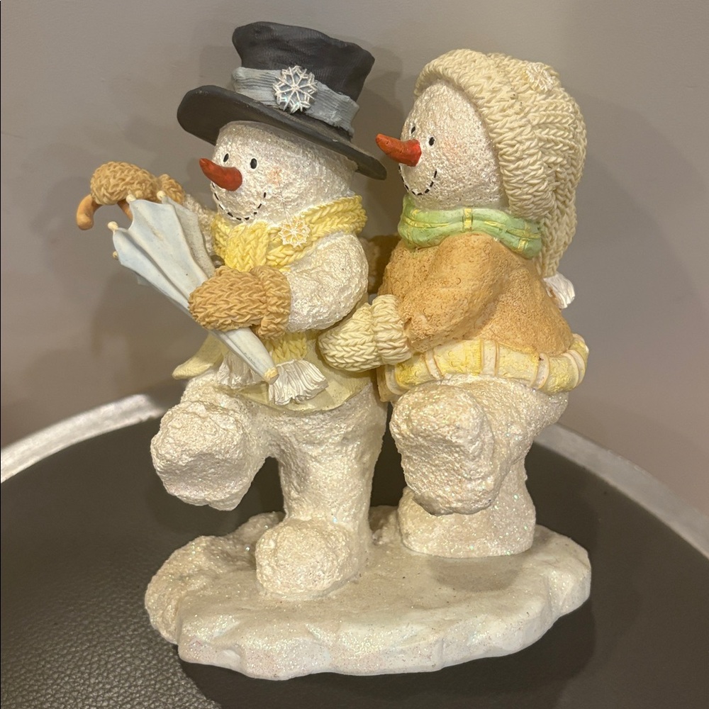 Russ Berrie Ice Sculptures "Snow Dancin" Snowman Figurine Item No. 21370